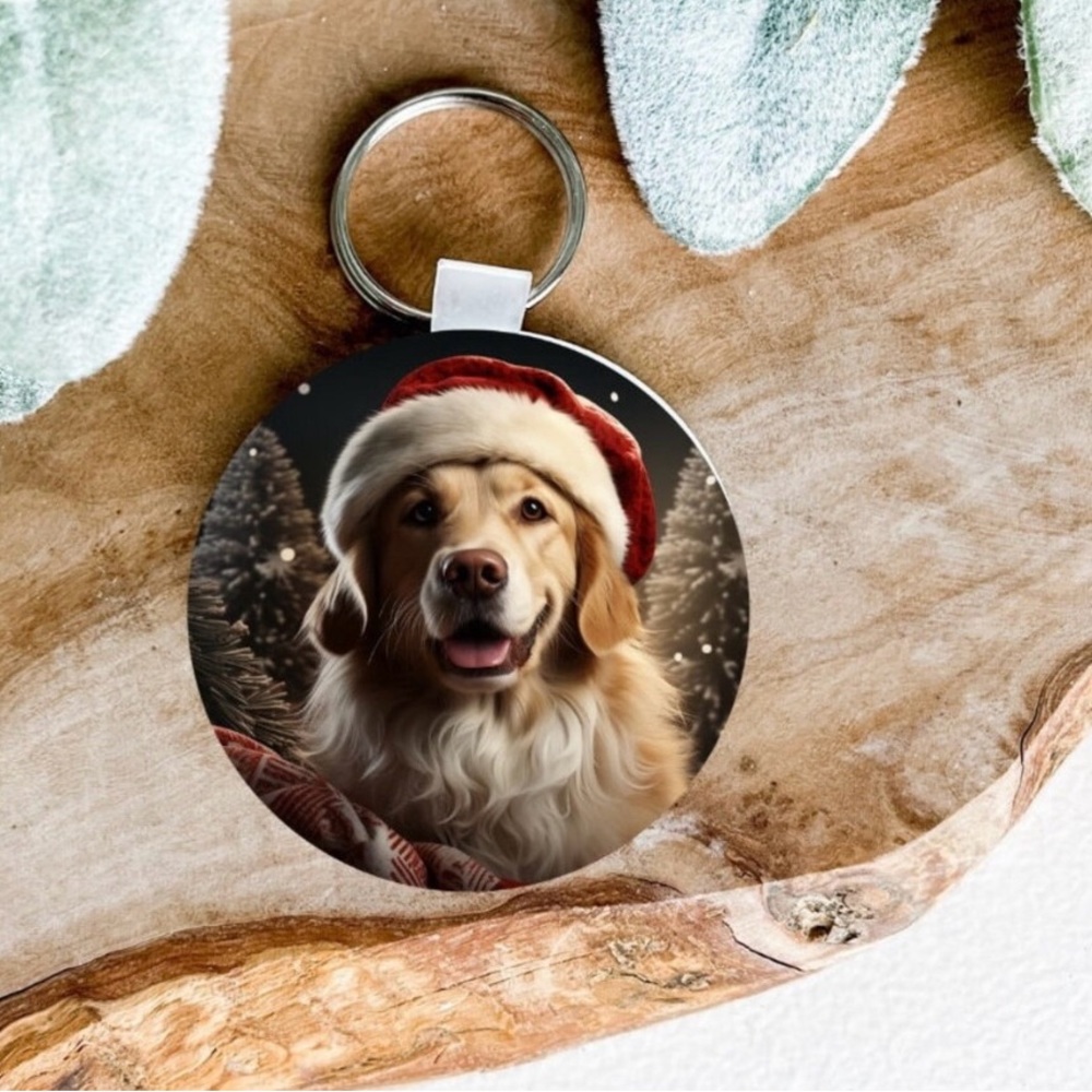 Golden Retriever Keychain